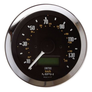 Smiths Classic: Speedometer Black Chrome 80M 270 kph [SMITHS CLASSIC] [SN5234-07CB]