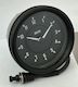 Clock black  SMITHS 60MM half round [SMITHS CLASSIC] [CTE3107-01HR]