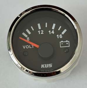 Kus Kk Automotive: Voltmeter Black 12V  [KUS KK AUTOMOTIVE] [KPVR-BS-8-16]