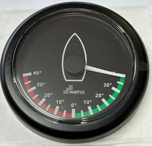 Rudder Angle Gauge 0-190 85mm Black [WEMA] [IMRR-6-BB]