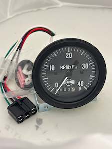 Tachometer 85mm 4k 3/8" with hours Black [ISSPRO][R85855M]