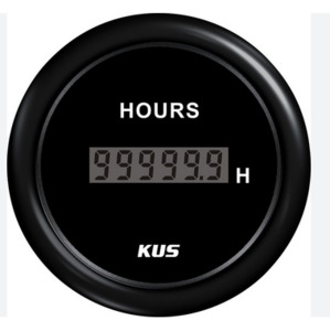 Hourmeter 12/24V Digital  52MM  [KUS KY MARINE] [CCUR-BB]