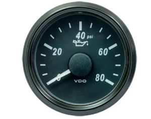 Vdo Single Viu: VDO SingleViu Oil Pressure 0-80psi [A2C3833190030]