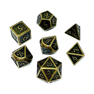 Metal Dice: Metal DnD Dice Set - Cadaver Collector