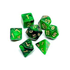 Plastic Dice: DnD Dice Set - Druid