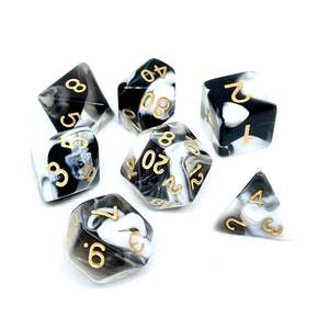 Plastic Dice: DnD Dice Set - Black Pudding
