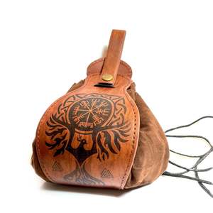 Tabletop Dice Trays: Leather Phoenix Dice Bag