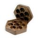 Wooden Maple Dice Case - Skull