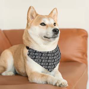End Game Pet Bandana Collar (Logo)