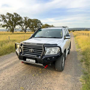 Bull Bar: Rockarmor Gt Steel Hoop Steel Bullbar - Toyota 200 2007-15 PFL