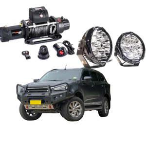 All: Rockarmor Gt Hoop Steel Bullbar Combo - Isuzu MUX 08/2020-2024 PFL (Full Bar Replacement)