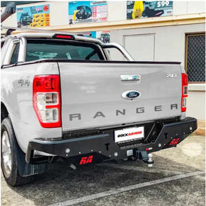 Rear Step: Rockamor Elite Steel Rear Step / Towbar To Suit Ford Ranger Wildtrack  2012-2020