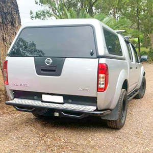 Rear Step: Rockarmor Premium Steel Rear Step / Tow Bar To Suit Nissan Navara D40 2005-2015