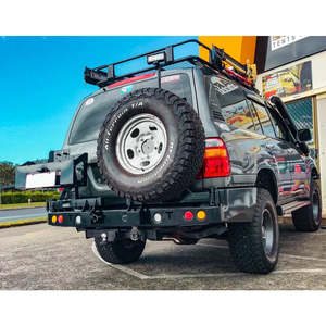 Rockarmor Steel Dual Wheel Carrier To Suit Toyota Landcruiser Fj105 Series 1998-&hellip;