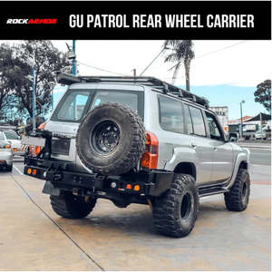 Rockarmor Steel Dual Wheel Carrier To Suit Nissan Patrol Y61 Gu4 2004 - 2016 Models