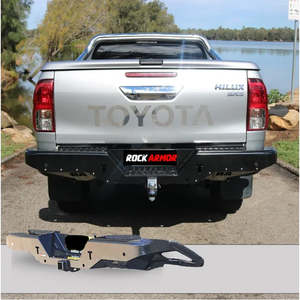 Rockamor Elite Steel Rear Step / Towbar To Suit Toyota Hilux N80 2015+