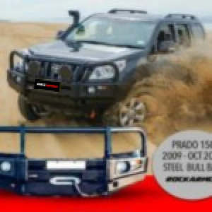 Winch: Rockarmor Premium Bullbar Frontal Combo To Suit Toyota Prado 150 2010-2013  (Bumper Cut)