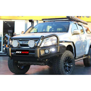 Rockarmor Steel Rockslider Side Steps To Suit Isuzu Dmax Dual Cab 2012 - Early 2020 Models
