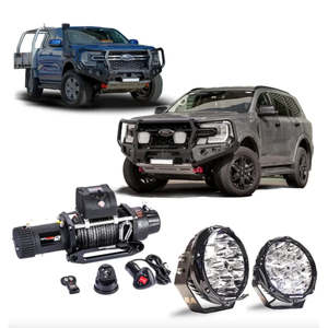Rockarmor Gt Steel Hoop Bullbar Combo Pack - Ford Everest 2015+