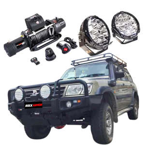 Spotlights: Rockarmor Premium Bullbar Frontal Combo To Suit Nissan Patrol Gu1 97- 09/2004 (Full Bar Replacement)