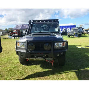 Purebullbars: Rockarmor Gt Hoop Steel Bullbar - Toyota Landcruiser 76,78,79 2007-2023 (Full Bar Replacement)