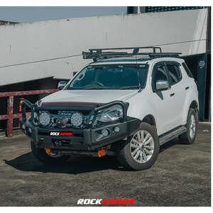 Bull Bar: Rockarmor Elite Hoop Steel Bullbar - Isuzu Dmax 01/2017-07/2020 (Bar Replacement Eyebrows)