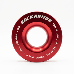 Rockarmor Recovery Pulley Ring Red 100mm — 18,000kg