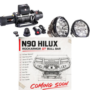 Rockarmor Gt Steel Hoop Bullbar Combo Pack - Toyota Hilux N90 2026+