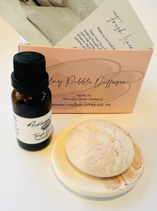 Products: SUNSET Round Clay Pebble Diffuser Set with OiL ROCKAROMA