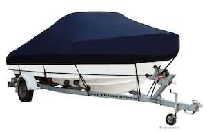 Marine Covers: Boat Covers, Cabin with Bow Rails - Black or Navy Blue