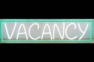 Vacancy (Clear Acrylic)