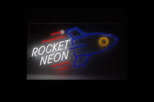 For the kids: Rocket Neon Logo