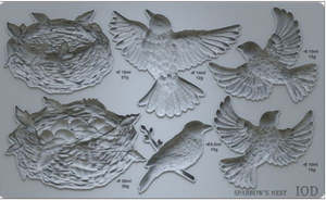 Iron Orchid Designs Decor Moulds: IOD Decor Mould 25 x 15cm - Sparrow's Nest