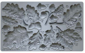 Iron Orchid Designs Decor Moulds: IOD Decor Mould 25 x 15cm - Oak Leaves and Acorns