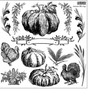 IOD Decor Stamp 30.5 x 30.5cm - Autumn Blessings