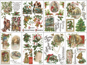 IOD Decor Transfer Pad 20 x 30.5cm - Christmas Joy (8 Sheets)