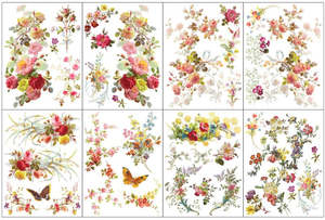 Iron Orchid Designs Transfers: IOD Decor Transfer Pad 31 x 41cm - Saint Germain (8 sheets)