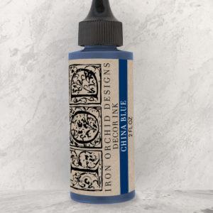 Iron Orchid Designs Inks And Extras: IOD Decor Ink 2fl oz - China Blue