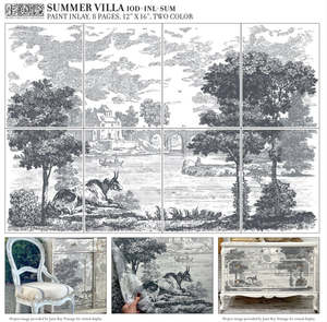 Iron Orchid Designs Paint Inlays: IOD Decor Paint Inlay - Summer Villa (8 Sheets) ***Limited Edition***