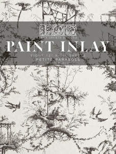 Iron Orchid Designs Paint Inlays: IOD Decor Paint Inlay - Petits Parasols (8 Sheets) ***Limited Edition***