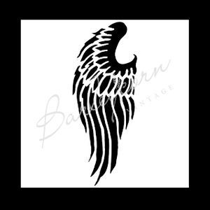 Stencils: Angel Wing 2 Stencil (small)