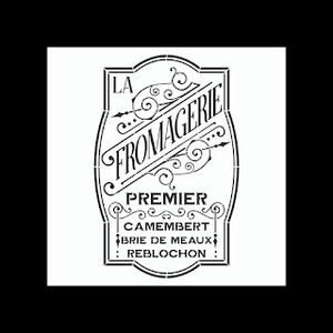Stencils: Fromagerie Stencil - Large Size