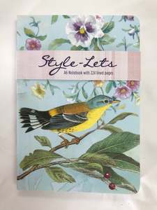 Stationery Collection: A6 Notebook - Bird on a branch