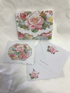 10 Floral Notecards - Roses