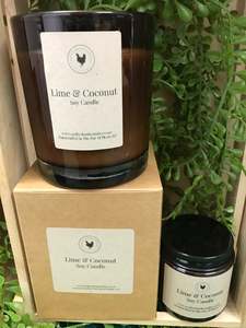 Crafty Chook Candles: Lime & Coconut - Crafty Chook Candle