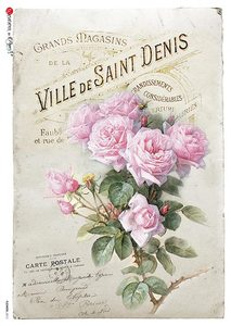 Decoupage Queen: Decoupage Queen A3 Rice Paper - Ville de Saint Denis