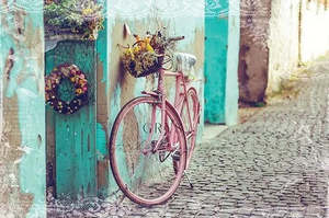 Bike Ride Decoupage Paper- A3 size