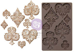 Redesign By Prima Moulds: Redesign with Prima Moulds - Lost in Wonderland  - Deck of Cards