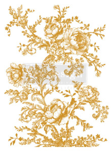 Redesign with Prima - Eglantine Elegance - Large Kacha Gold Foil Transfer