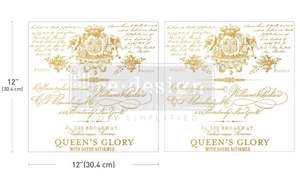 Redesign With Prima Transfers: Redesign with Prima Maxi Transfer - Queen's Glory (2 Sheets)